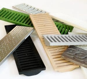 Swift drain trench drain, 600 series cover and grate styles