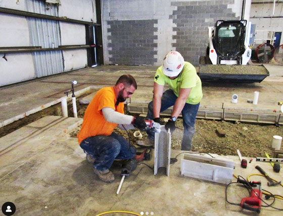 pre-sloped-trench-drain-installation