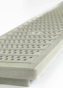 Swiftdrain Ada and heel proof polymer trench drain grates