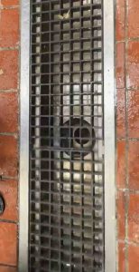Stainless-steel-trench-drain-cleaning