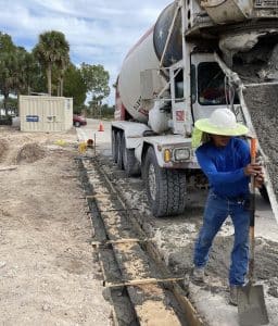 Pour-in-place-trench-drain